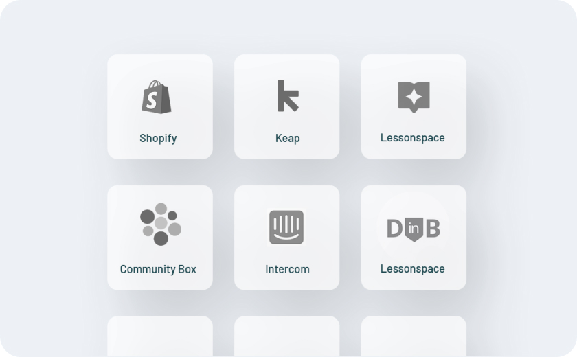 Grayscale icons of popular apps